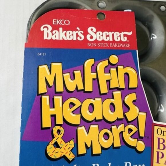 Ekco Bakers Secret Muffin Tops Bake Pan 12 Holes Tarts Mini Pizzas Tarts NEW! - Picture 2 of 9